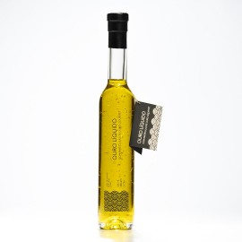 Ouro líquido azeite com partículas de ouro